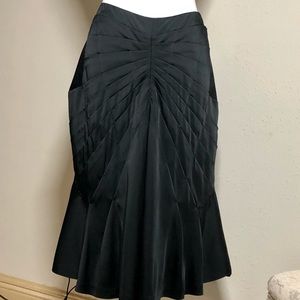 Black Pleated Mermaid Style Skirt